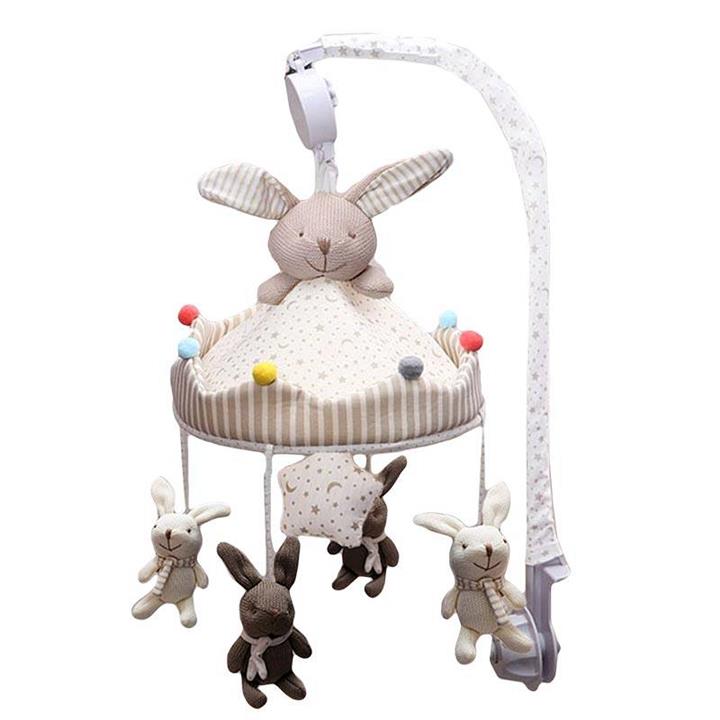 آویز تخت طرح خرگوش بافتنی بی بی فورلایف Baby4life